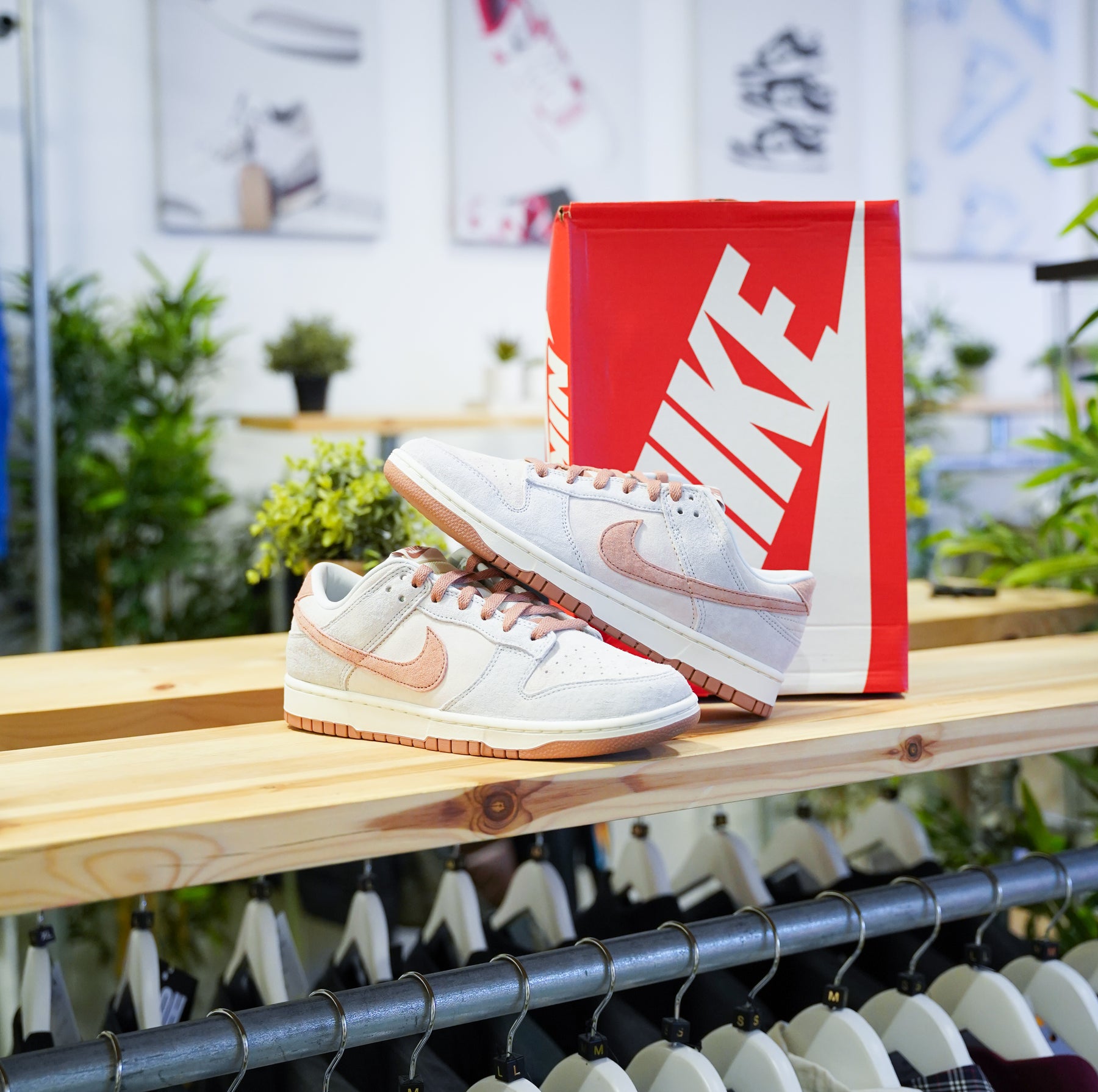 Nike Dunk Low Fossil Rose - Main Image