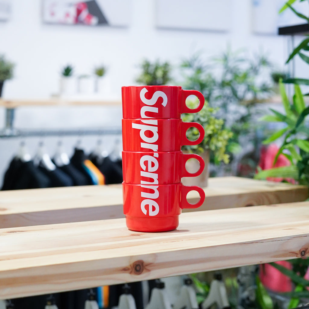 18SS Supreme Stacking Cups   4個　おまけ付き Supreme Stacking Cups (Set of 4) Red - SS18 - US